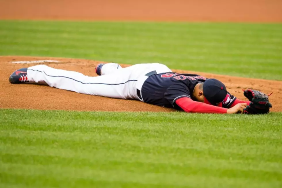 Carlos Carrasco of The Cleveland Indians Gets Hit In Head By Line Drive [VIDEO]
