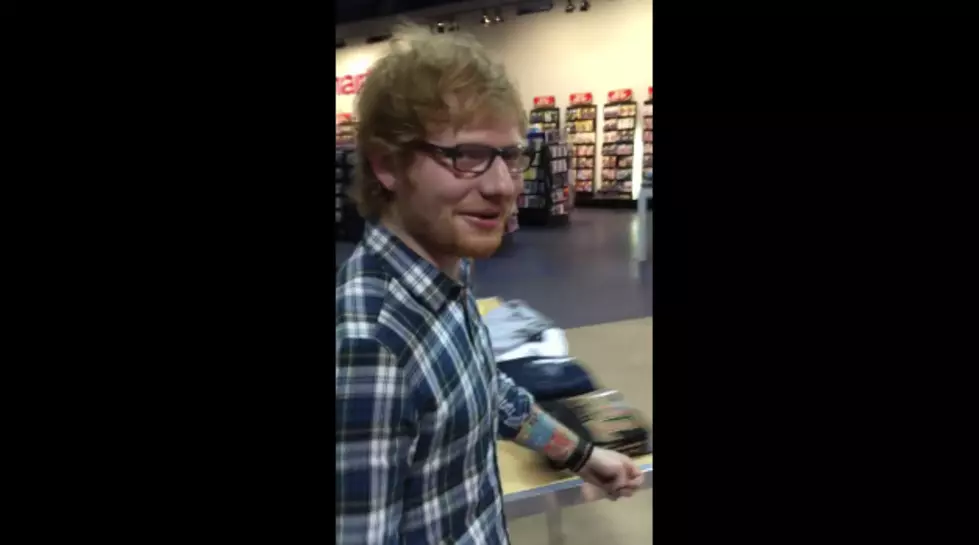 Ed Sheeran Hears a Girl Singing His Song at the Mall + Randomly Decides to Join Her [VIDEO]