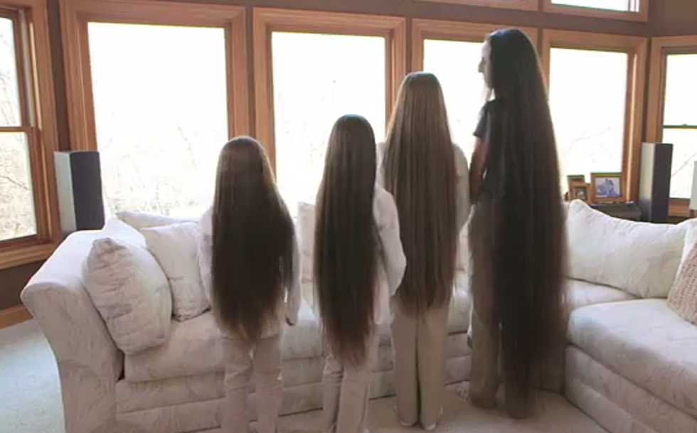 Mom + Daughters Are Real Life Rapunzels [VIDEO]