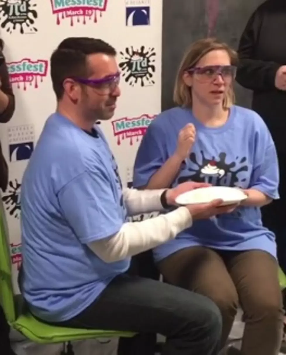 Watch ONE Member of the Mix Morning Rush Get a Pie in the Face for Pi Day [VIDEO]