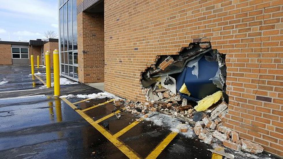 Car Hits WNY School