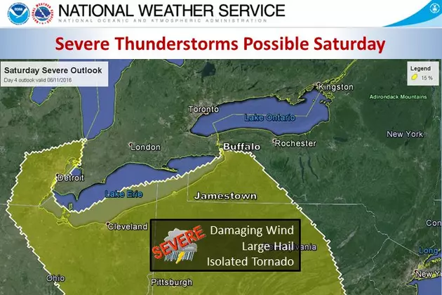 Potentially Severe Thunderstorms Could Hit Western New York Saturday
