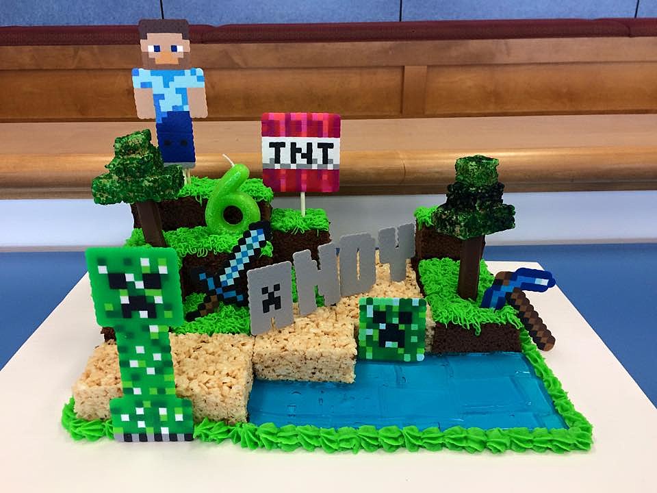 Easy DIY Minecraft Cake | And Next Comes L - Hyperlexia Resources