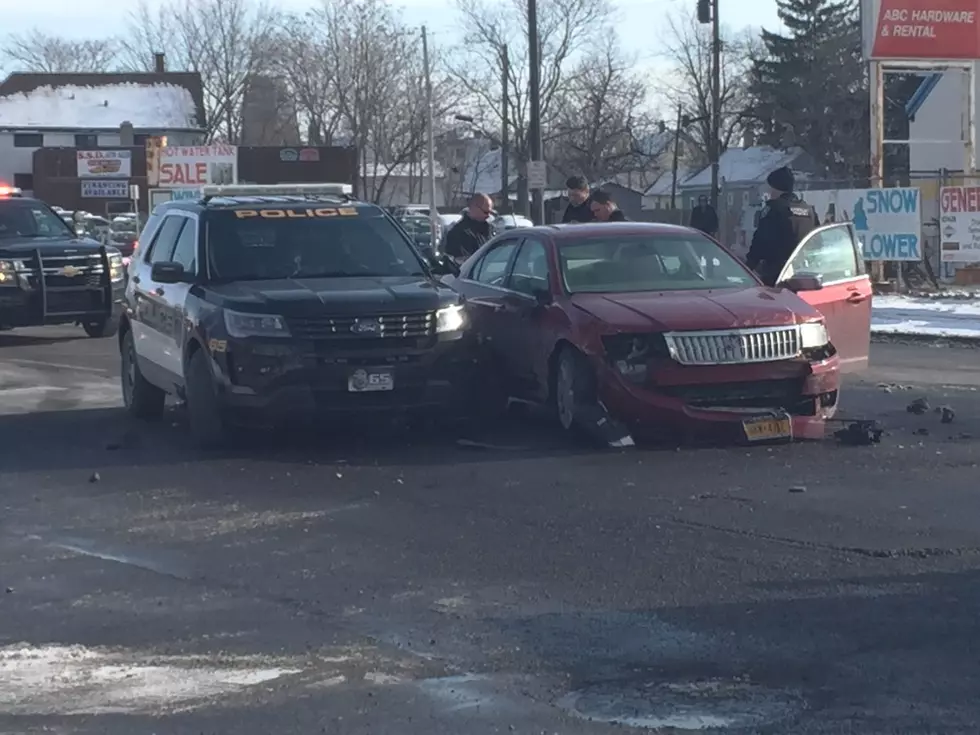 Car Crash Involving Depew Police Vehicle