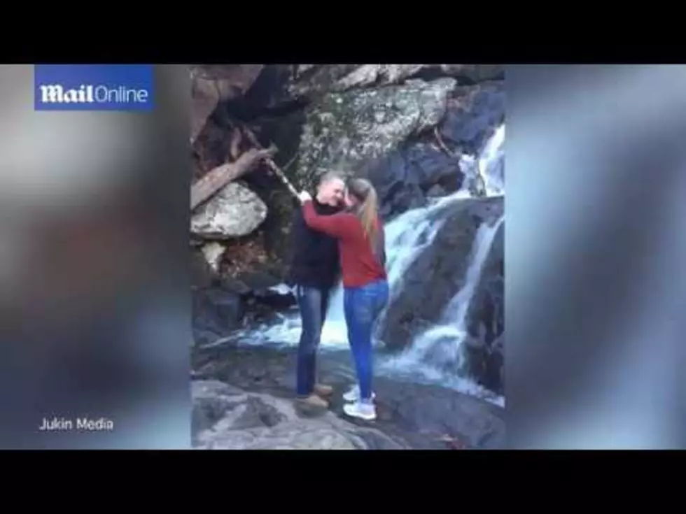 Proposal at Waterfall Goes Terribly Wrong [VIDEO]