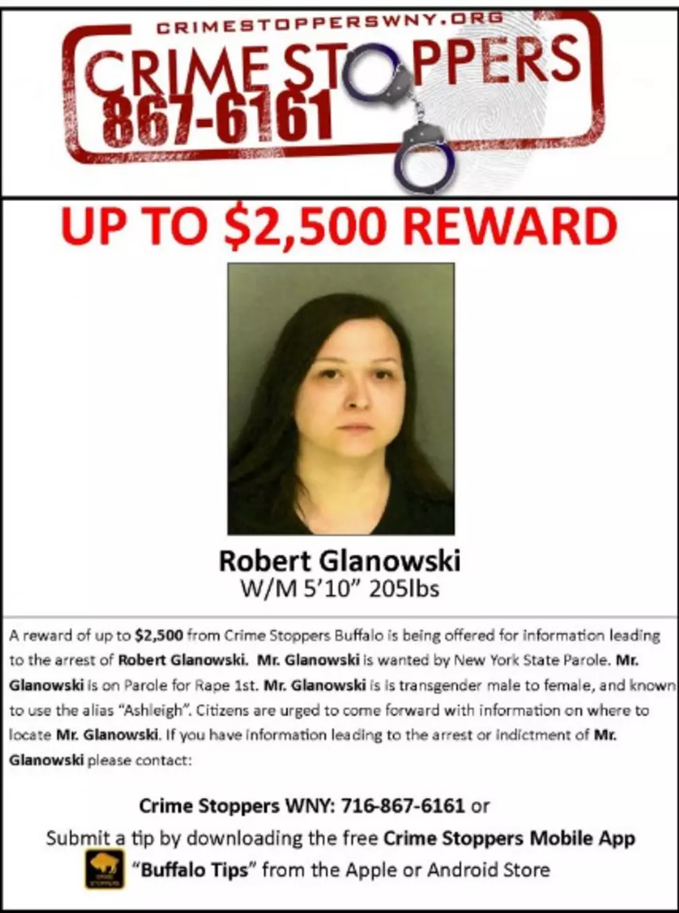 Western New York Crime Stoppers Most Wanted