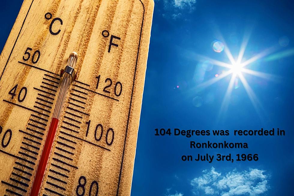 104 Degrees - This high temperature was recorded in Ronkonkoma, New York on July 3rd, 1966 - 1