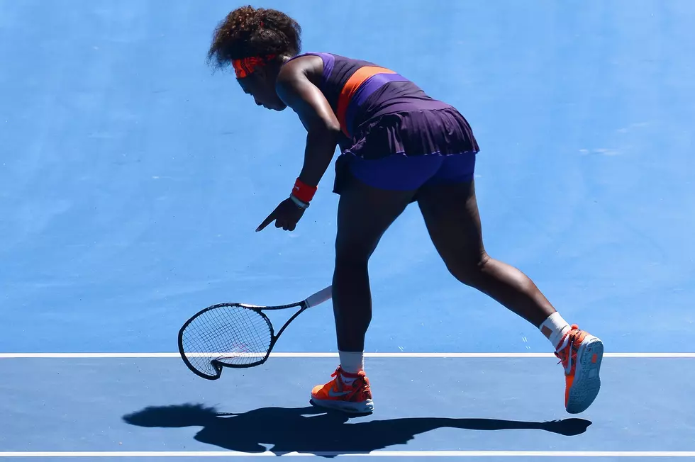 Now Is That Serena Williams Beating A Tennis Racket [VIDEO]
