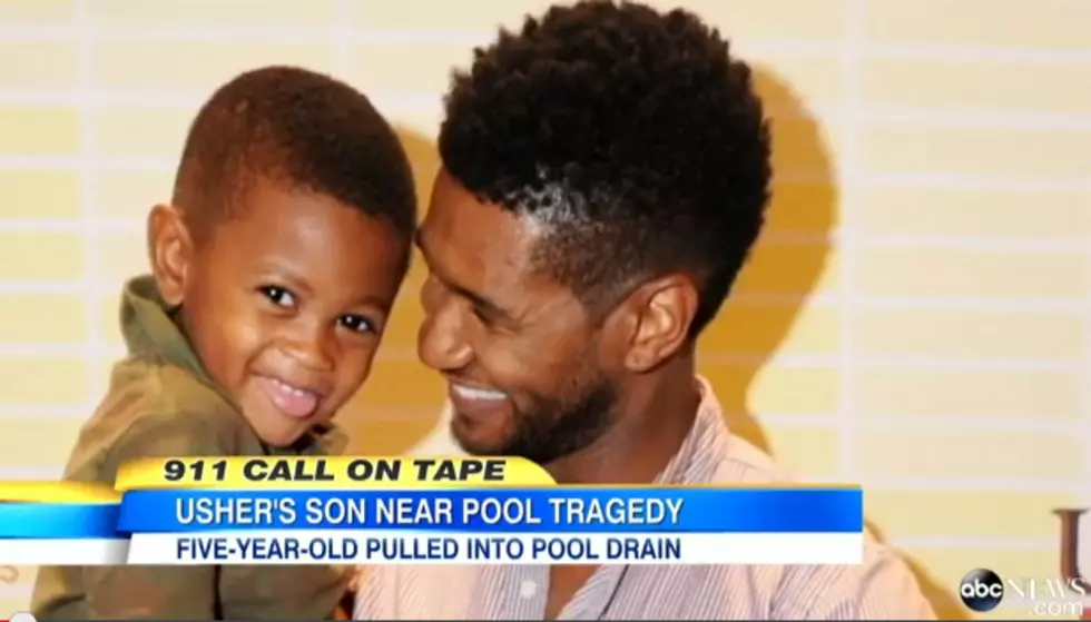 As Usher’s 5-Year Old Son Recovers From A Recent Pool Accident, Pool Drainage Safety Has Come To The Forefront  —  Tha Wire  [VIDEO]