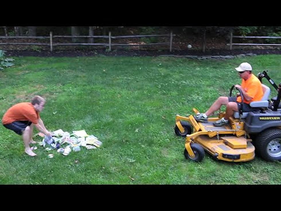 Fed Up Dad Shreds Video Games With Lawnmower [VIDEO]