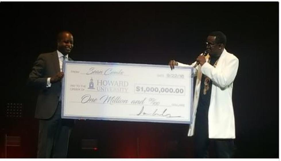 Diddy Donates $1 Million