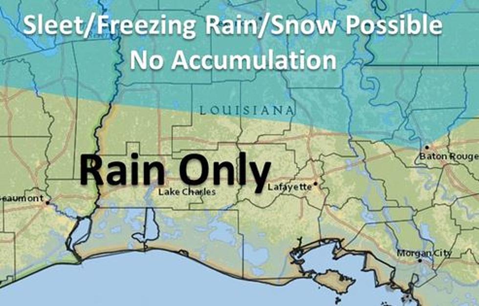 Winter Precipitation Possible Across Parts Of Louisiana