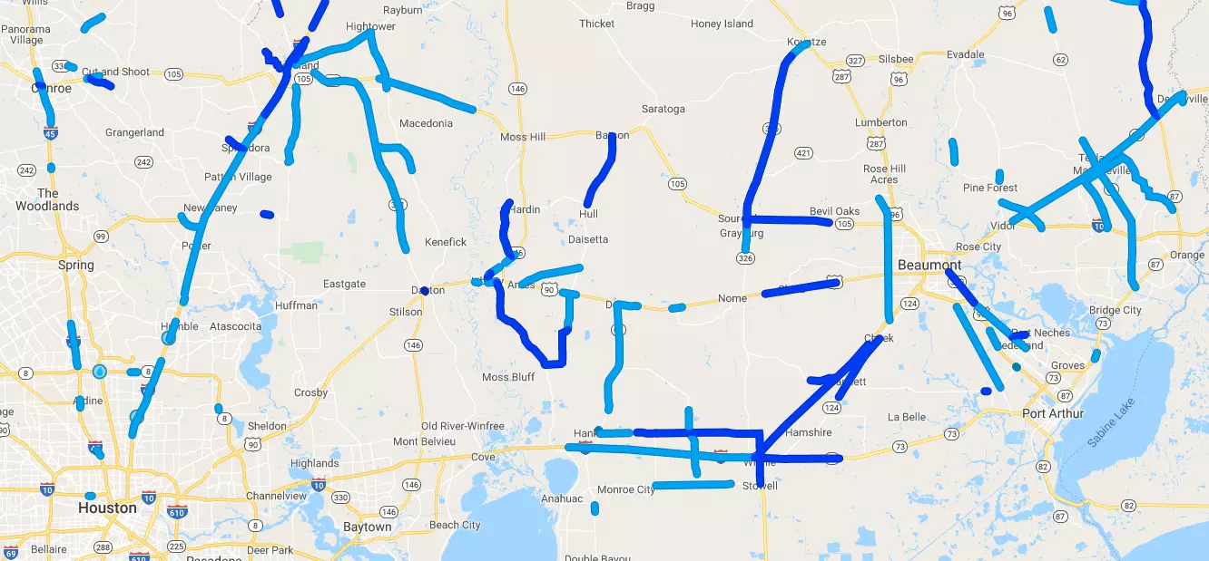 Map Of Road Closures In Louisiana