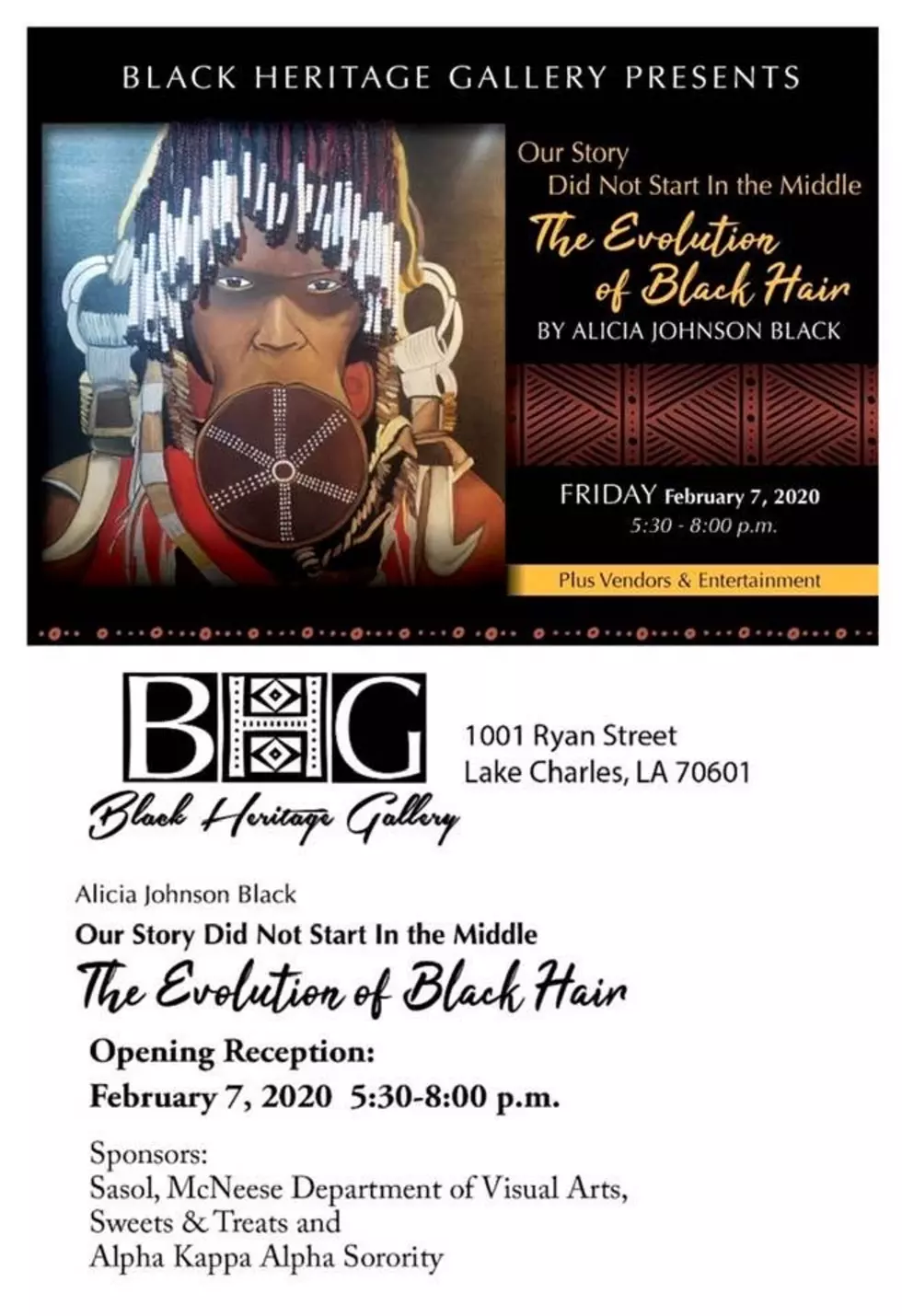 Black Heritage Gallery Presents The Evolution of Black Hair