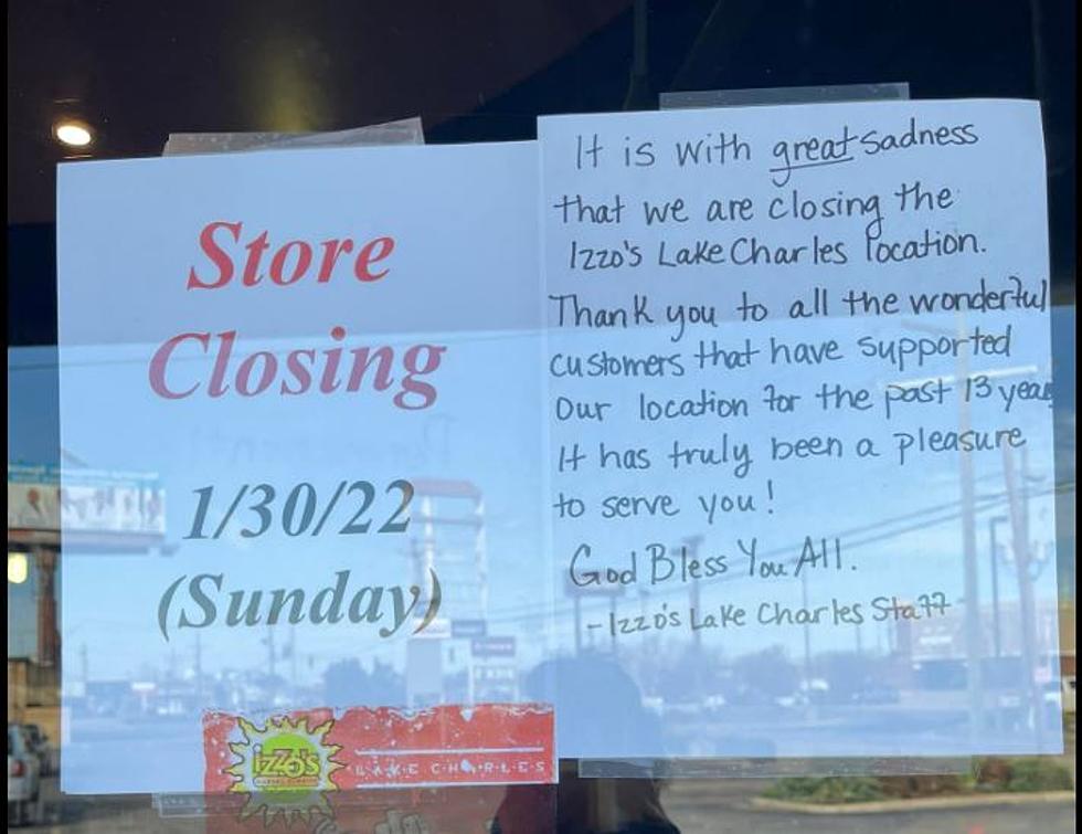 Lake Charles Loses Out Again As Izzo’s Is Closing Their Doors This Sunday