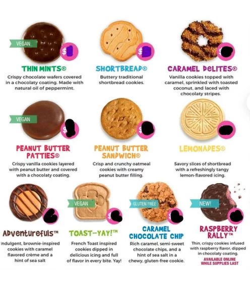 2023 Girl Scout Cookie Flavor Lineup Nutrition Breakdown, 59% OFF