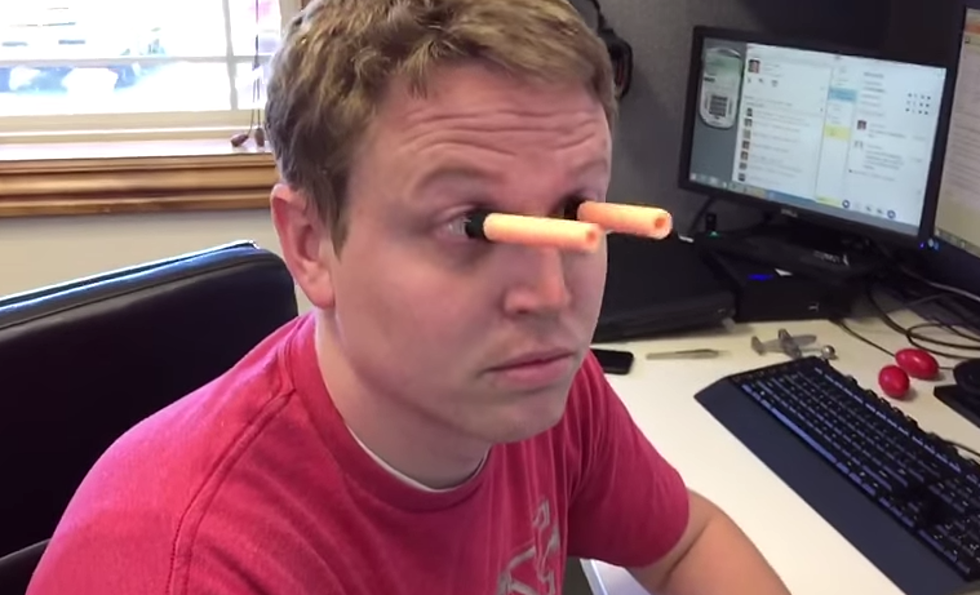 This Guy Puts Nerf Gun Darts On His Eyeballs And It’s Actually Kind Of Amazing [VIDEO]