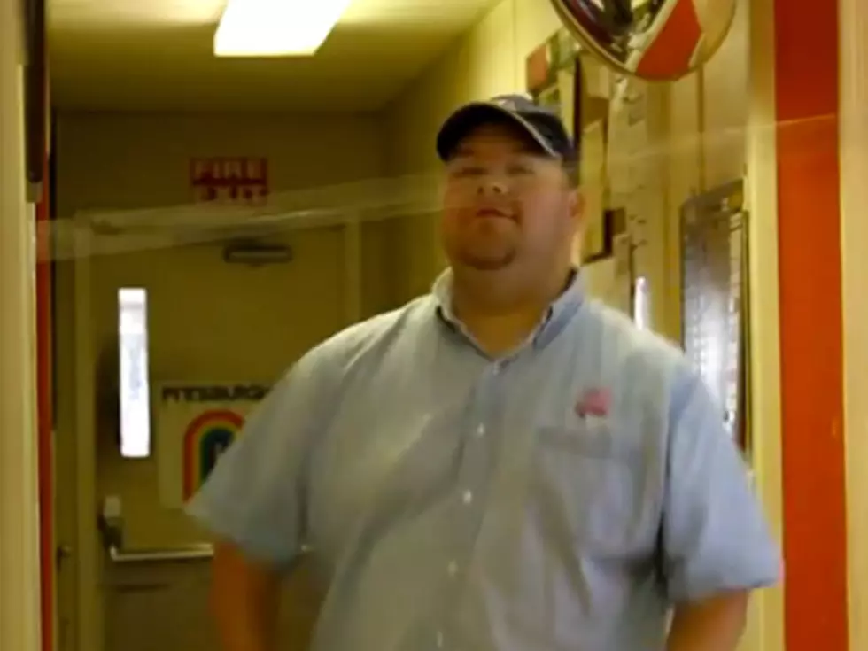 Guy Keeps Falling for Coworker&#8217;s Clear-Tape-Across-the-Door Prank [VIDEO]