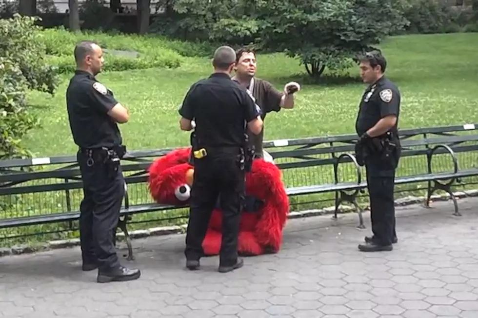Racist &#8216;Elmo&#8217; Gets Dragged Off By NYC Cops