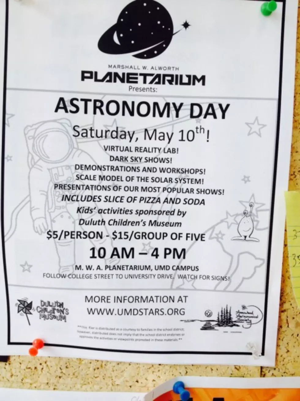 Astronomy Day this Saturday May 10th at U.M.D.