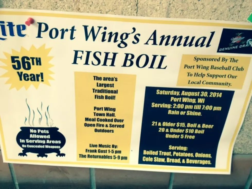 Get Ready For Port Wing&#8217;s 56th Annual Fish Boil