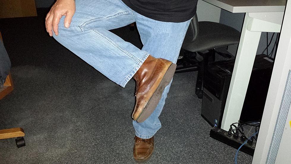 Mix 108’s Jeanne Ryan Tells Rayman His Shoe is Coming Apart, and to Get a New pair