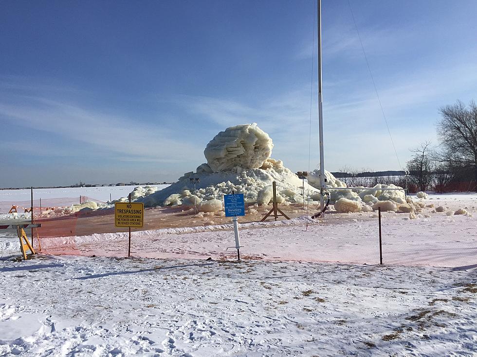 What Happened To The Superior Ice Sculpture?  Massive Ice Structure Crumbles