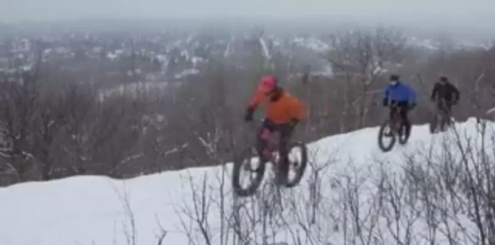 Sports Equipment Ad Shows Duluth Attitude, And Group Of Friends Fat Biking The City
