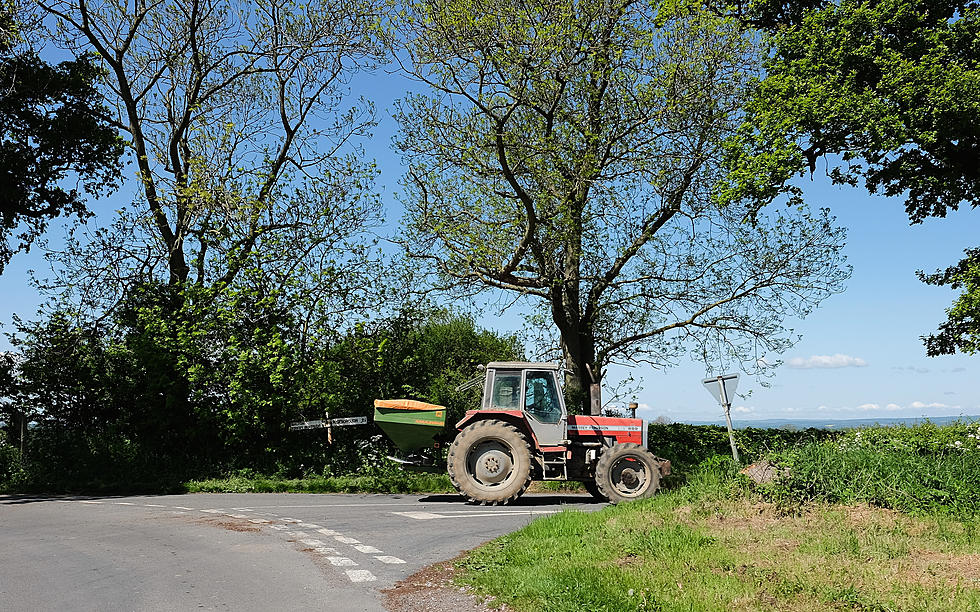 Farm Equipment Is Back On The Road, Exercise Care For Slow Moving Large Vehicles