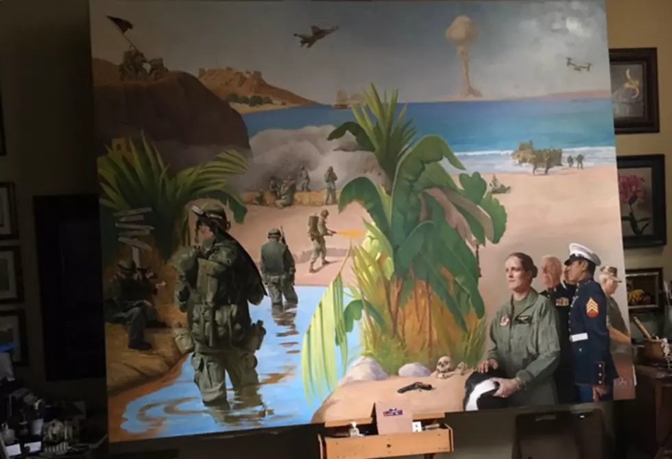 Charles Kapsner’s Marine Corps Painting On Display At Depot