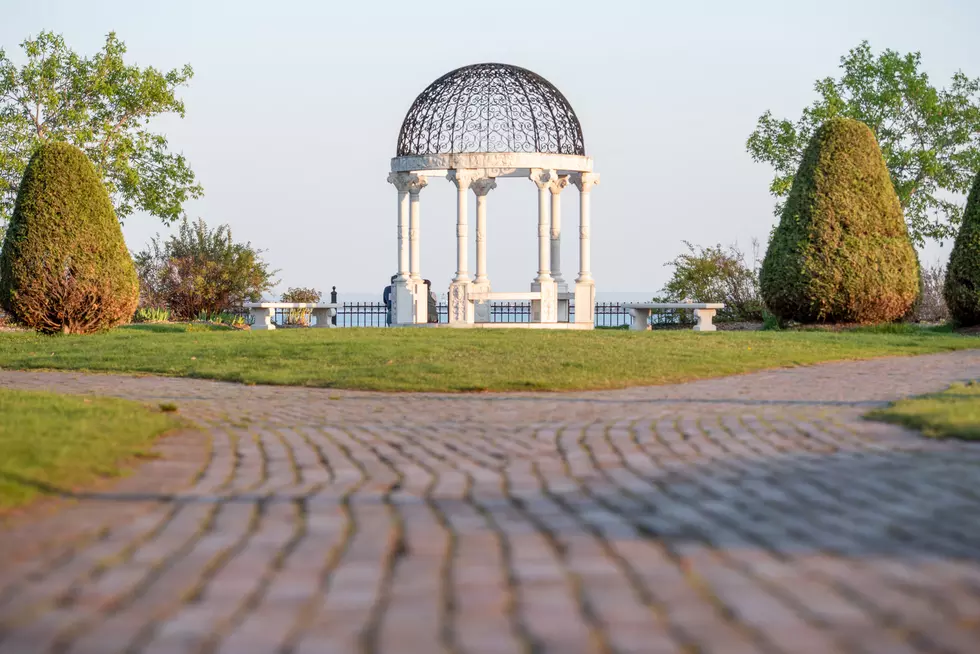 Gazebo in the rose garden at Leif Erickson Park in Duluth, MN