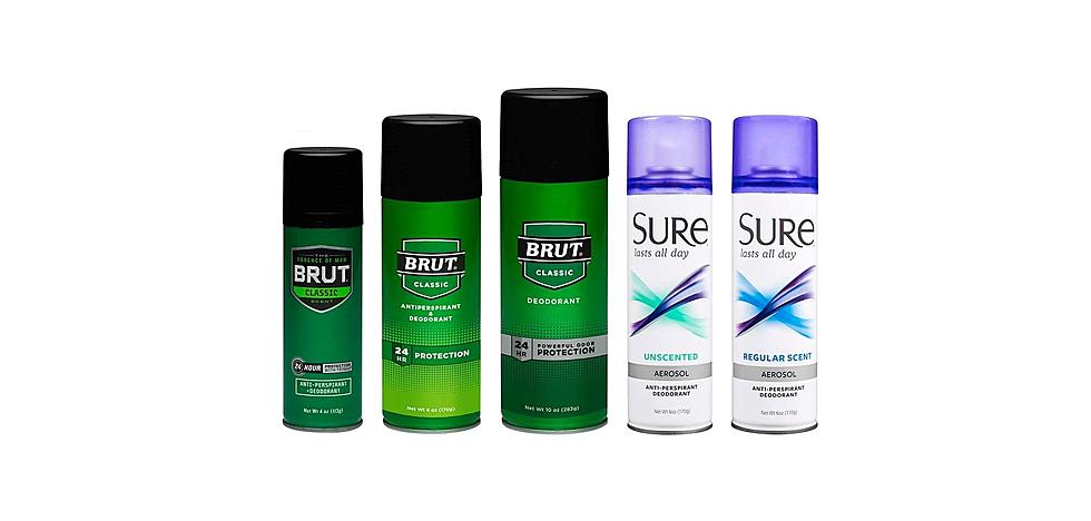 Brut + Sure Aerosol Deodorants Recalled Over Carcinogens