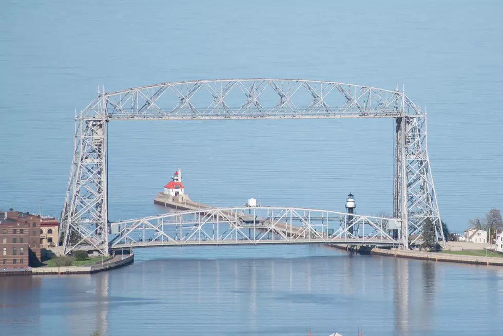 Aerial Lift Bridge on Lake Superior in Duluth, MN
