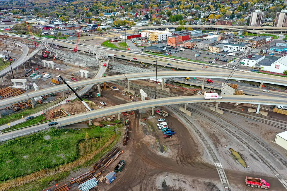 Duluth Twin Ports Interchange Pictures Show Massive Beam Size