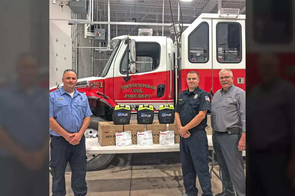 Town Of Superior Fire Department Receives $10,000 Donation For AED’s