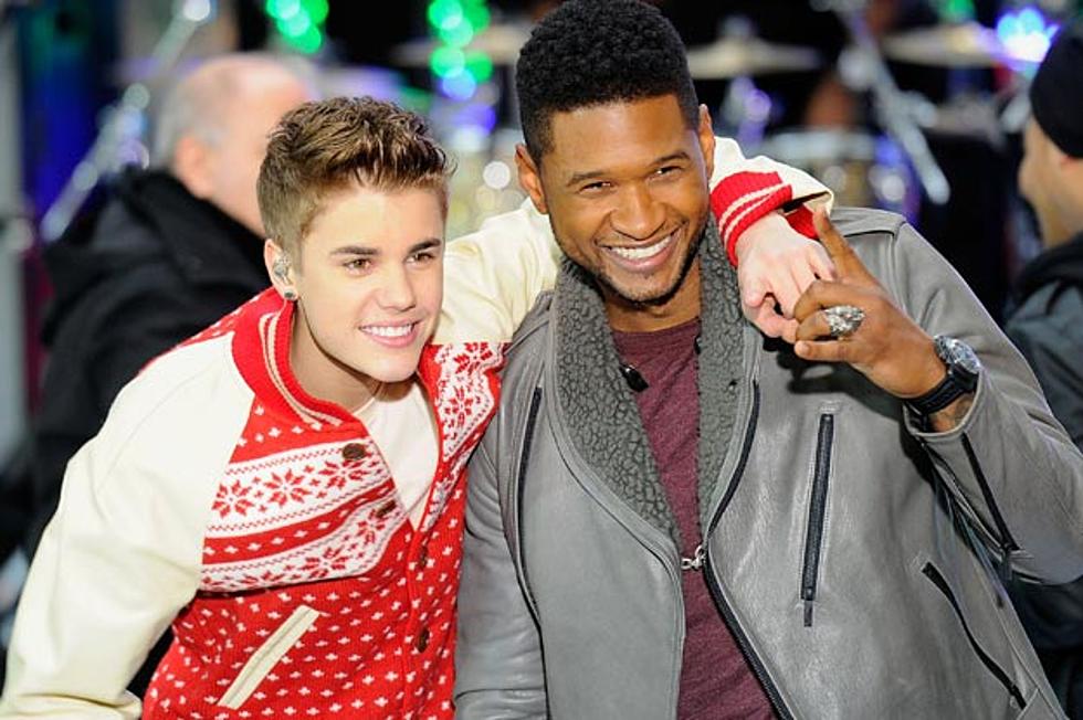 Justin Bieber and Usher Hit the Studio to Record ‘Believe’ Music