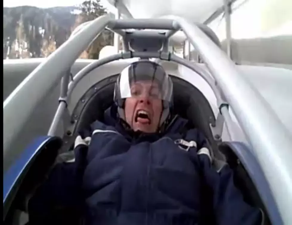 Winter Fun With A Terrified Bobsledder [VIDEO]