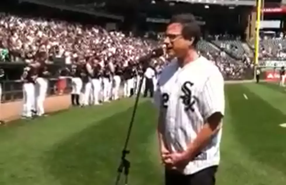 Bob Saget Sings the National Anthem at a White Sox Game [VIDEO]