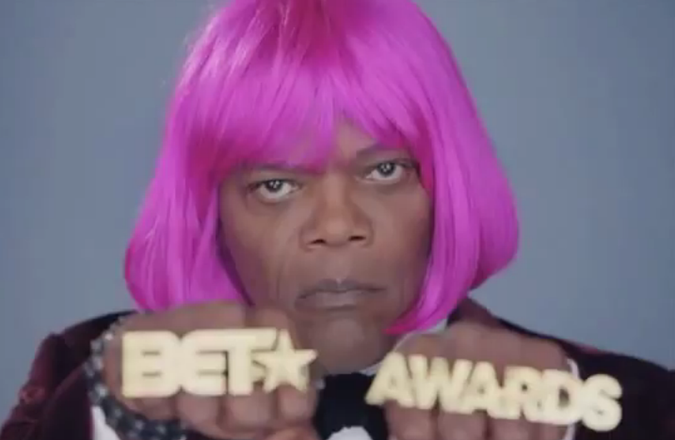 Samuel L. Jackson Wears a Pink Wig and Sings Nicki Minaj in a BET Awards Promo [VIDEO]