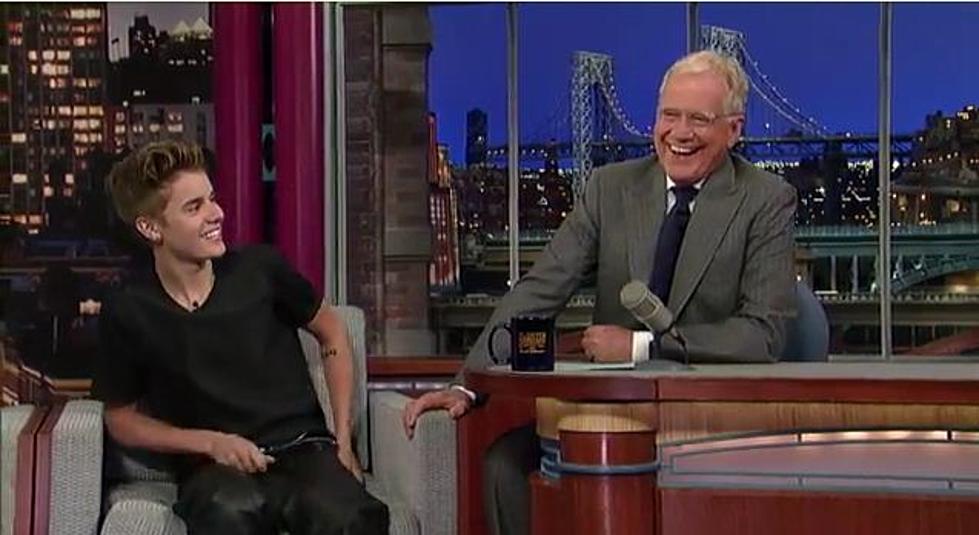 Justin Bieber Shows Off Latest Tatoo, On David Letterman [VIDEO]