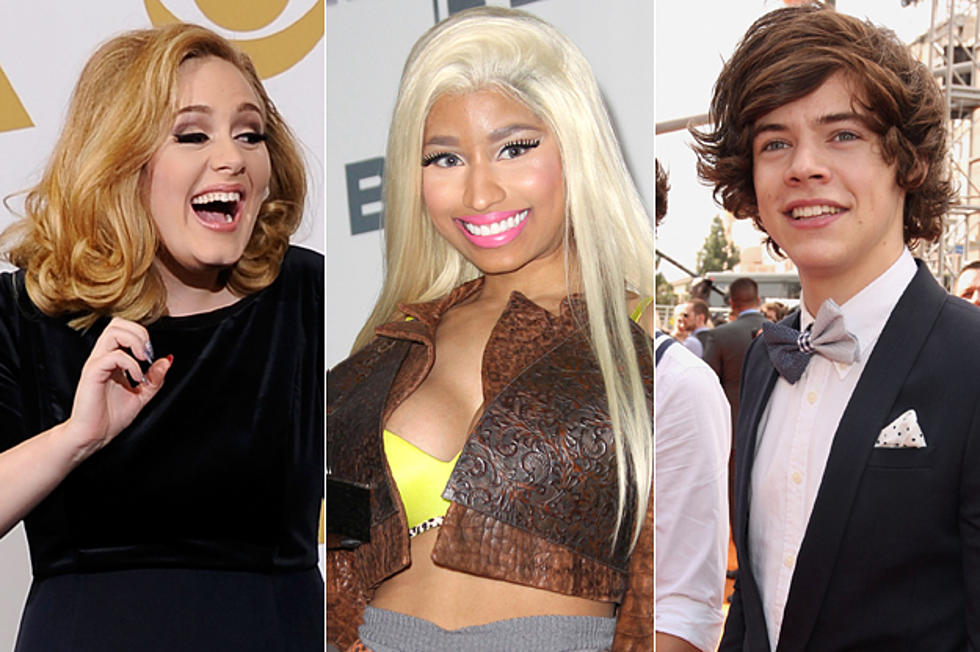 Adele, Nicki Minaj + One Direction Top Album Sellers of 2012