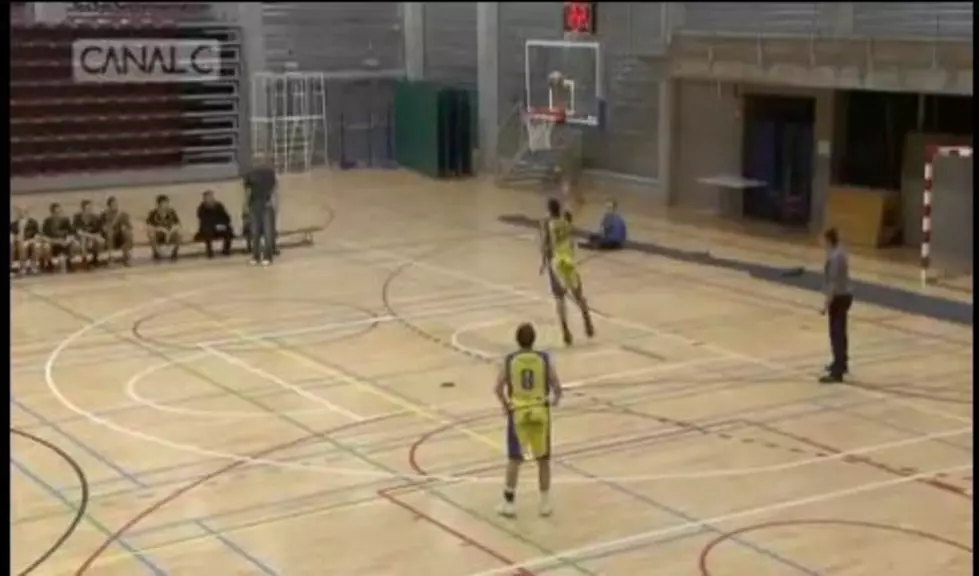 Belgian Basketball Player Throws Ball at Opponents Hoop 4x and Misses [VIDEO]