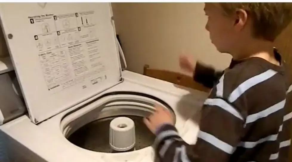10 Year Old Boy Lays Down Insane Beats on Washing Machine [VIDEO]