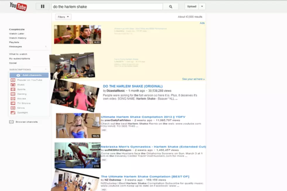 Google Makes Youtube Website Do the Harlem Shake in Funny Web &#8220;Easter Egg&#8221;