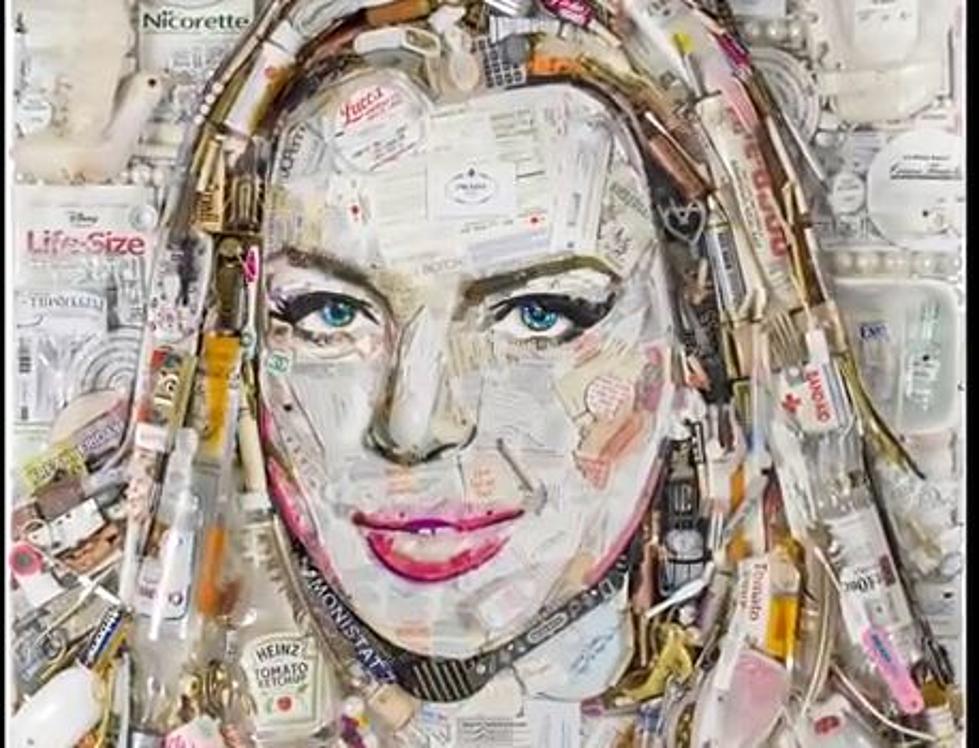 Lindsay Lohan Immortalized in Portrait Made Out of Trash [VIDEO]