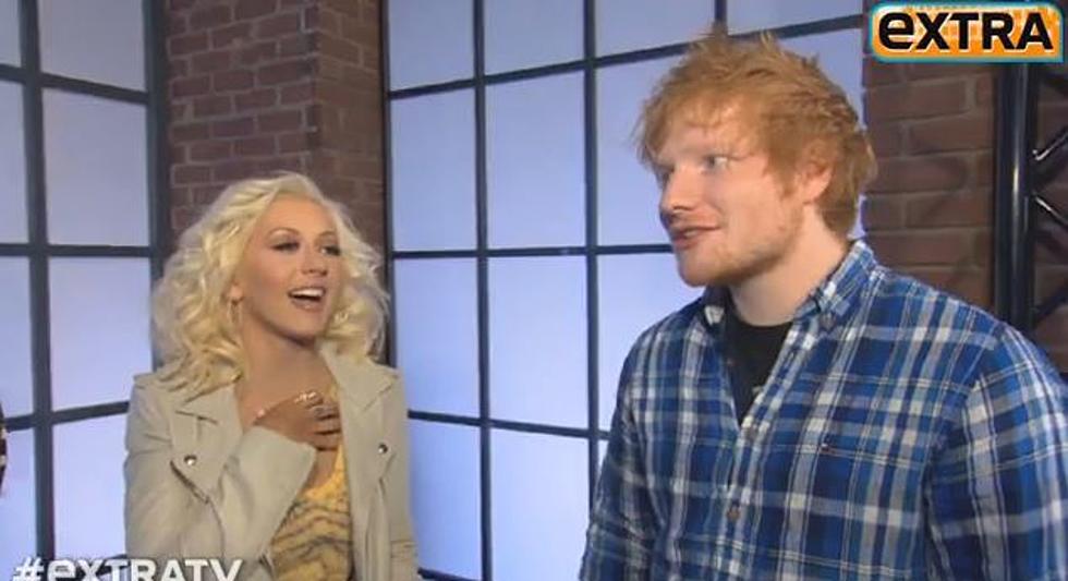 Christina Aguilera Teaming Up With Ed Sheeran on the Voice [VIDEO]