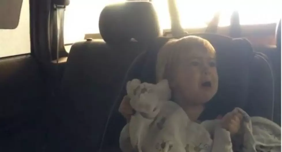 Two Year Old Little Girl Freaks Out During Automatic Car Wash [VIDEO]