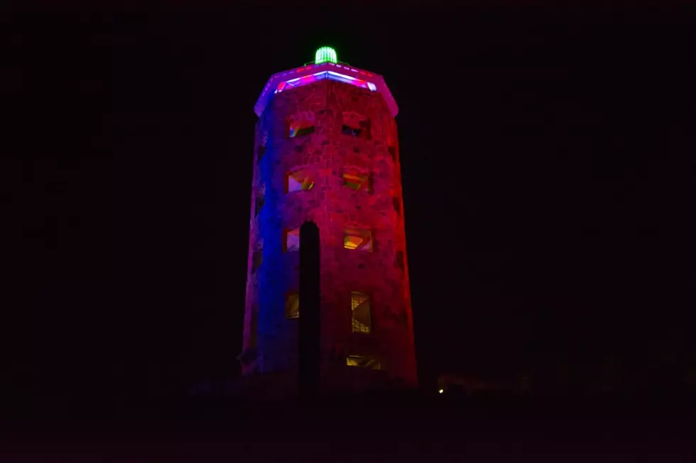 Enger Tower Gives Red, White, and Blue Light Show for 4th of July [VIDEO]