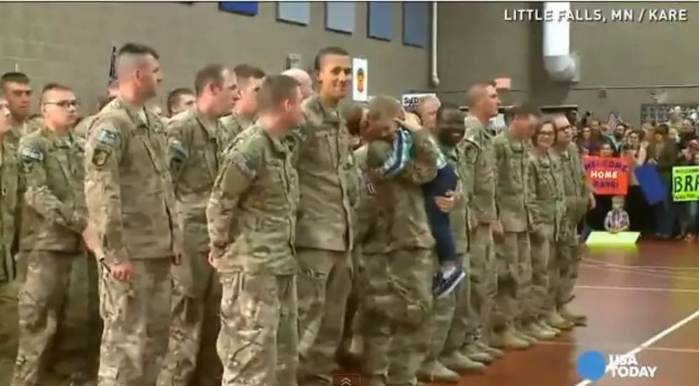 Little Boy Ignores Military Protocol, as He Runs Into His Moms Arms [VIDEO]