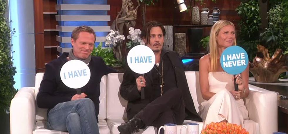 Johnny Deep, Gwyneth Paltrow, and Paul Bettany Play Never Have I Ever on the Ellen Show [VIDEO]